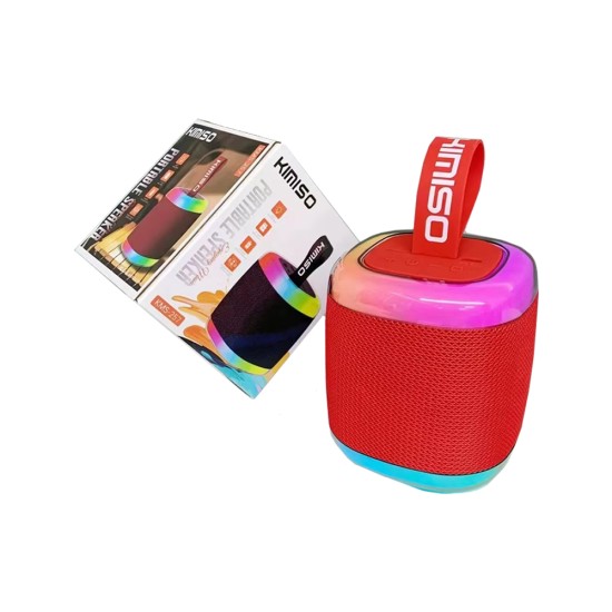 Coluna Sem Fio Portátil Kimiso KMS-257 Vermelho